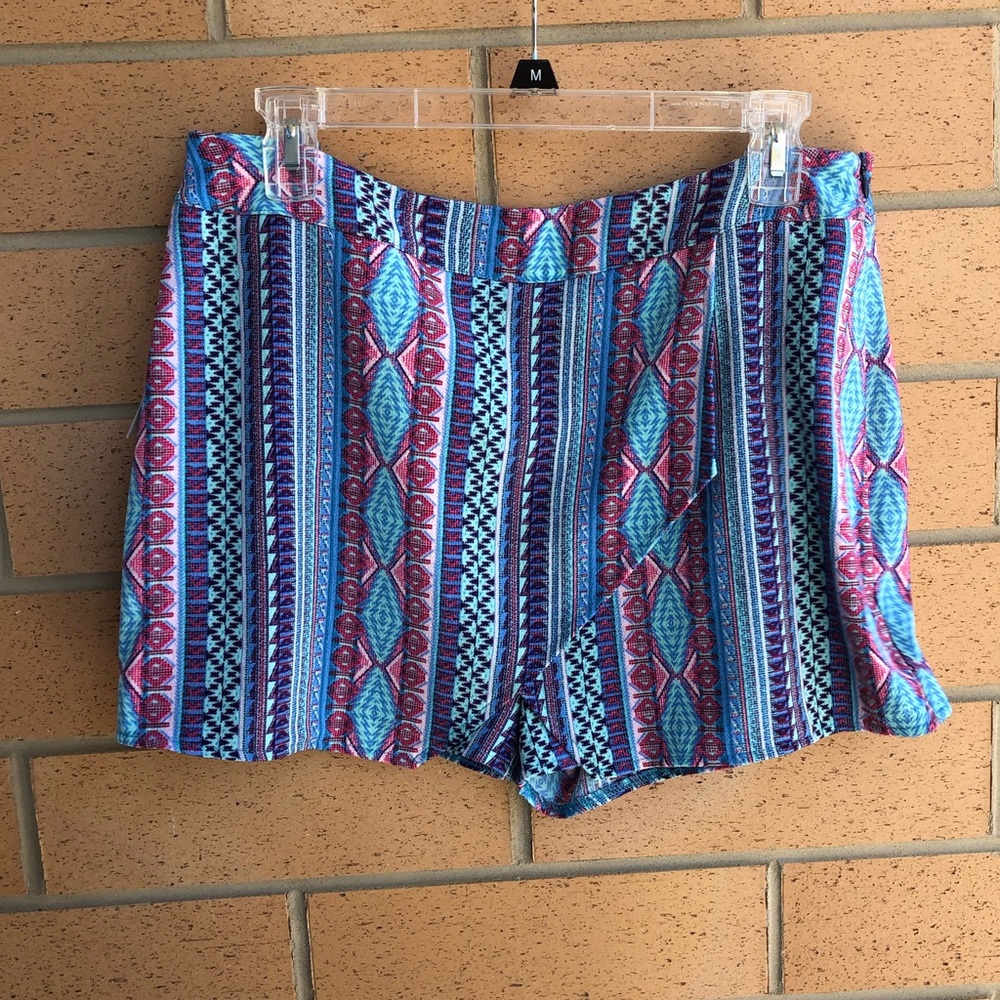 Teal high waisted shorts/skirt